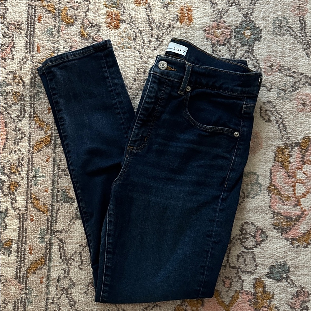 LOFT Midnight Blue Skinny Jeans